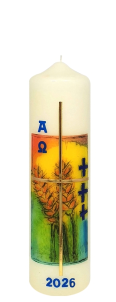 Ostertischkerze 220/60 mm, Dek. 3411